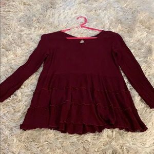 Maroon long sleeve